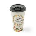 thumbnail image 1 of Fall Blessings Autumn Wreath Paper Coffee Cups with Lids - 12 Pieces, 1 of 1