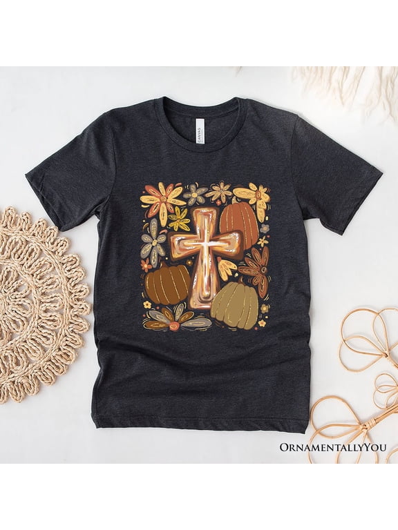 Fall Blessings T-Shirt, Autumn Christian Faith Tee