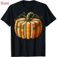 thumbnail image 1 of Fall Book Pumpkin Graphic Tees for Teachers，Casual Halloween Reading T-Shirt，Short Sleeve Comfort Tops for Women，Retro，cotton，black，S-5XL, 1 of 1