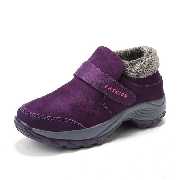 Fall Boots Autumn and Winter Shoes Thickened Models of Middle and Elderly Shoes Female Padded Warm Outdoor Sports Walking Women'S's Shoes