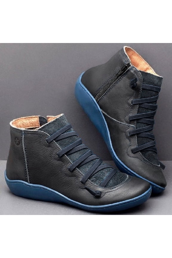 Fall Boots For Women 2025 Platform Heels Women's Cowboy Cowgirl Western Ankle Boots Vintage Flat Fall Short Booties Shoes