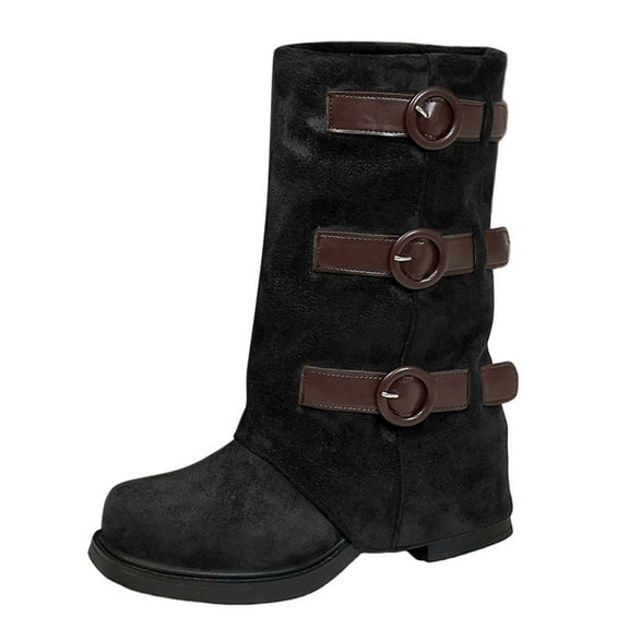 Fall Boots For Women Ankle Boots Warm Boots For Women Casual Winter Mid Calf Boots
