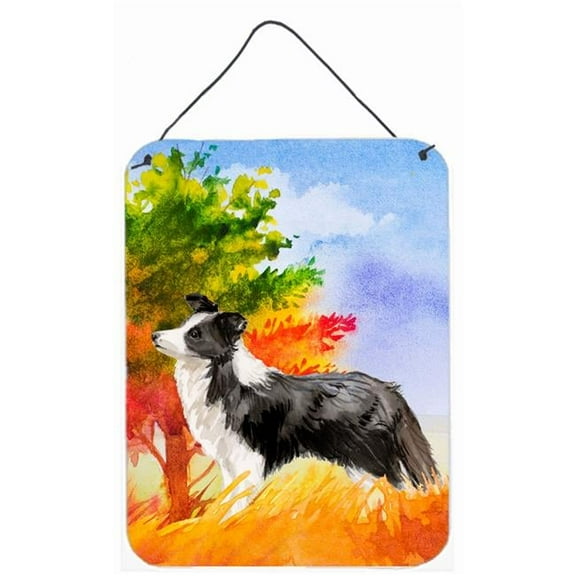 Fall Border Collie Wall or Door Hanging Prints