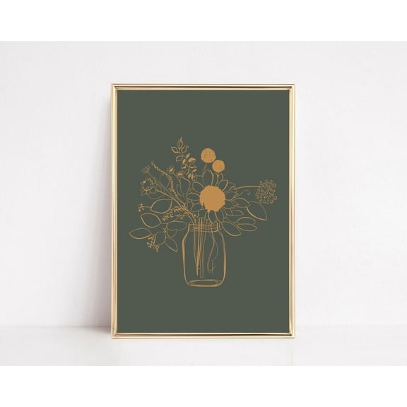 Fall Botanical Prints Boho Art Print Floral Wall Art Fall Wall Art Fall Decorations For Home Wall Art Modern Wall Decor