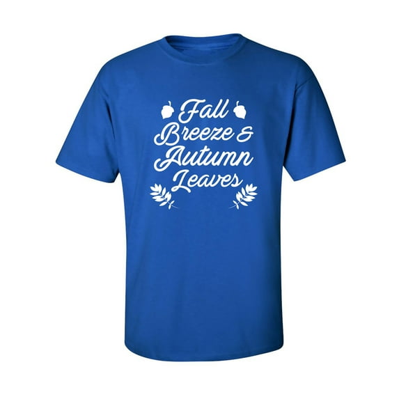 Fall Breeze & Autumn Leaves Adult Short Sleeve T-shirt