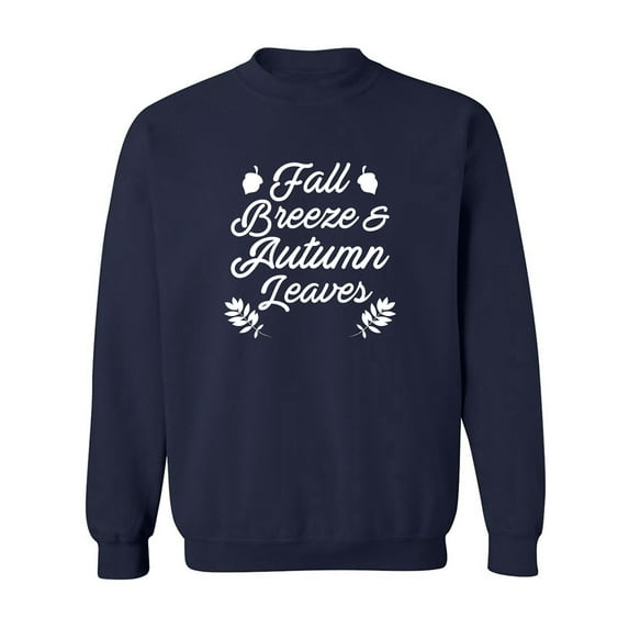 Fall Breeze & Autumn Leaves Crewneck Sweatshirt