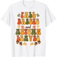 thumbnail image 1 of Fall Breeze Autumn Leaves Happy Thanksgiving Men Women Kids T-ShirtMen's and women's pure cotton short-sleeved shirts, 1 of 7