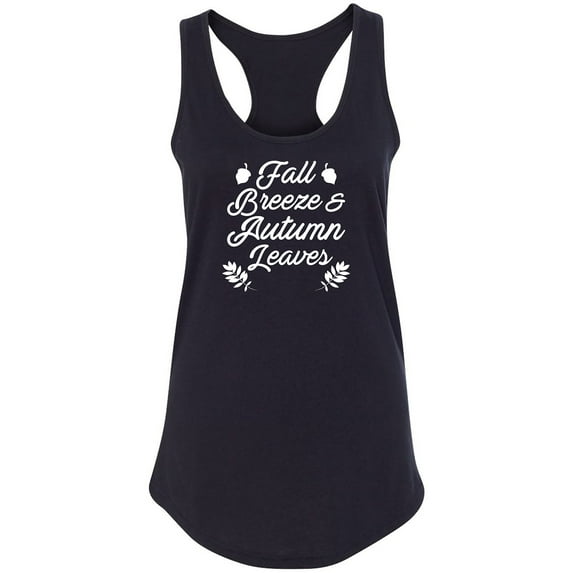 Fall Breeze & Autumn Leaves Racerback Tank