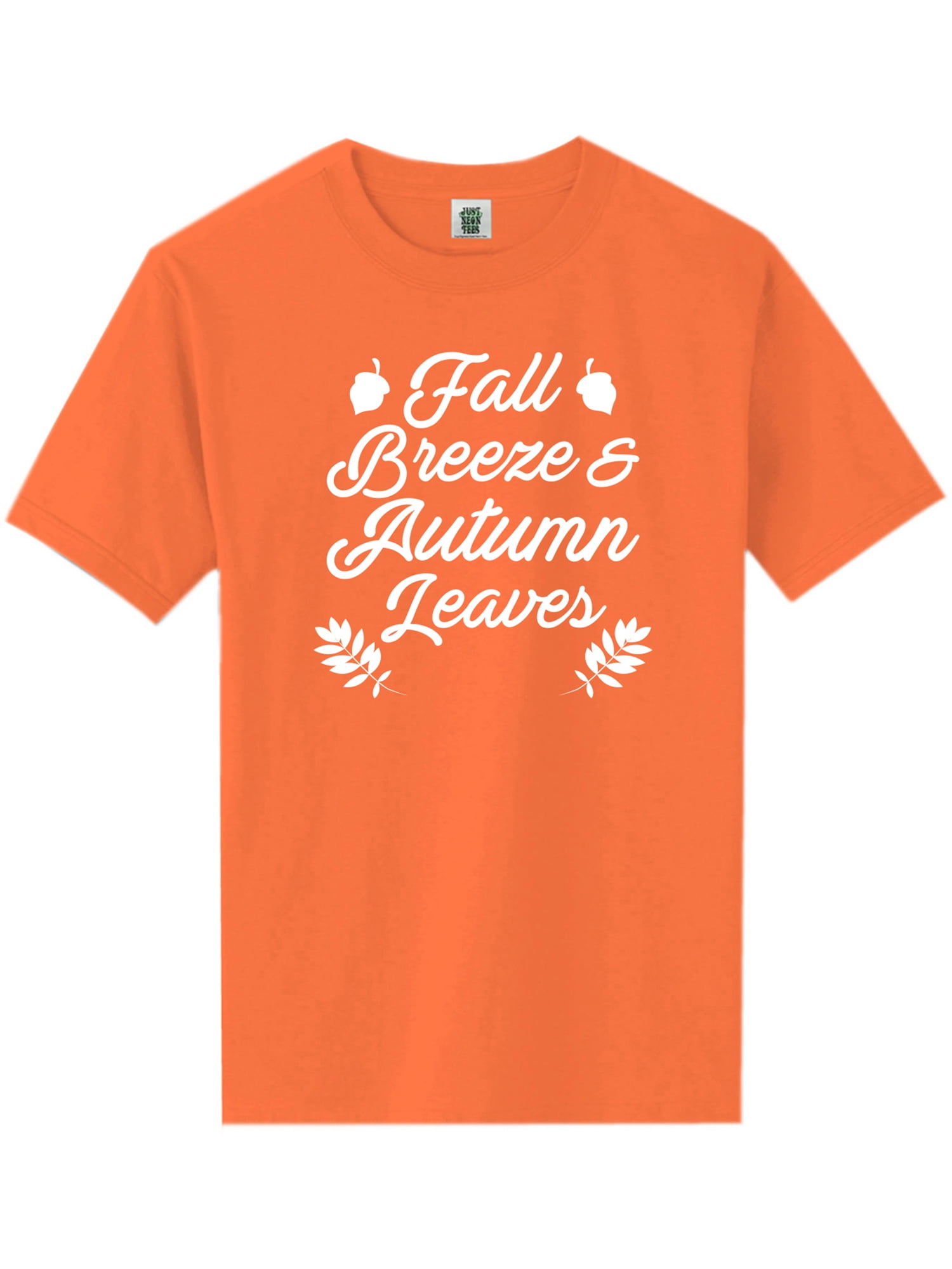 Fall Breeze & Autumn Leaves Short Sleeve Neon T-Shirt - Walmart.com