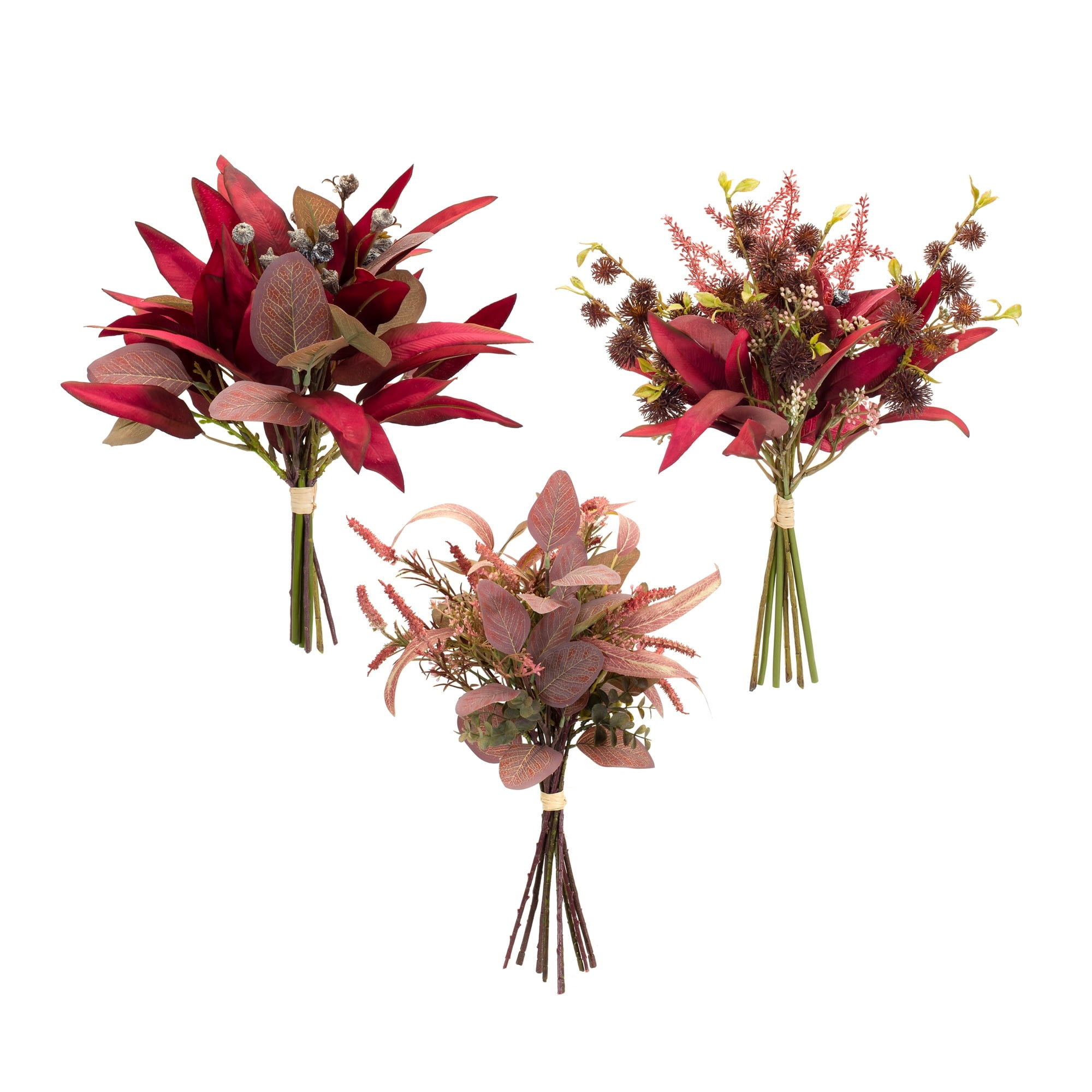 Autumn Elegance Mixed Floral Tabletop Arrangement - 20.5"
