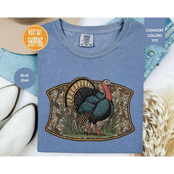Fall Camo Turkey Day Hunting T-Shirt
