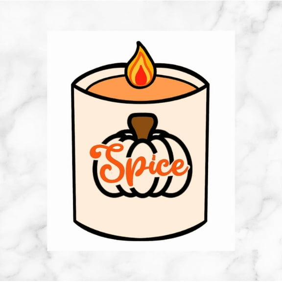 Fall Candle Cookie Cutter with Stamp Option
