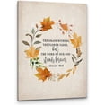 thumbnail image 1 of Fall Canvas Wall Art,The Grass Withers The Flower Fades Wall Art,Christian Bible Verse Fall Maple leaf Isaiah 40 : 8 Print Framed Canvas Artwork For Bedroom Living Room Office Decor(11x14), 1 of 6