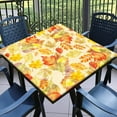 thumbnail image 1 of Fall Card Table Covers Fitted Square 34x34 with Elastic Outdoor Tablecloth Square Elastic Tablecloths for Tables Waterproof Wipeable Table Cloths for Indoor,Picnic,Kitchen,Dinner, 1 of 4