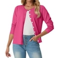 thumbnail image 1 of Fall Cardigan Sweaters for Women Lightweight 2026 Long Sleeve Button Down Open Front Cardigan, M, 1 of 6