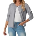 thumbnail image 1 of Fall Cardigan Sweaters for Women Lightweight 2026 Long Sleeve Button Down Open Front Cardigan, XL, 1 of 6