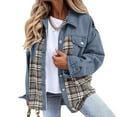 thumbnail image 1 of Fall Cardigans for Women Lightweight Fashion Women Casual Pockets Printed Long Sleeve Tops Jacket Plaid Coat Women Cardigans Sweater Hoodies, 1 of 9