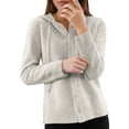 thumbnail image 1 of Fall Cardigans Women Hooded Long Sleeve Open Front Sweater Fashion Knitwear Casual Loungewear Soft Cozy Pullover Jacket For Women's Cardigans, 1 of 4