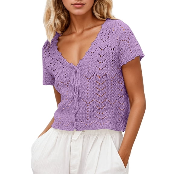 Fall Cardigans Women Lace Knit Beach Cover Up Summer Open Front For Casual Sheer Crochet Top Lightweight Cardigans