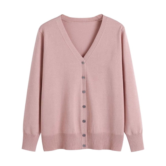 Fall Cardigans Women Long Sleeved Knit Solid Color And Elegant Sweater. Outfits Clothes