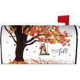 thumbnail image 1 of Fall Cat Mailbox Cover 25.5x21 Inch, Autumn Maple Leaves Post Letter Box Covers, Harvest Thanksgiving Magnetic Waterproof Mail Wraps for Outdoor Yard Garden Large Oversized Mailbox Decor, 1 of 6