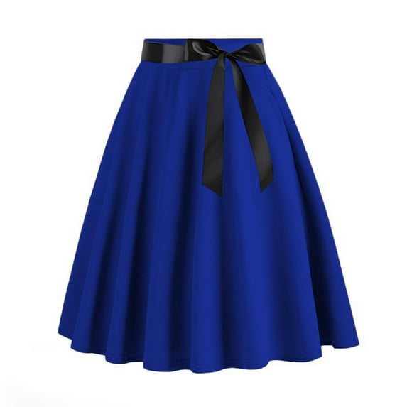 Fall Deals!Women'S Dresses,Women'S Fashionable New Style Temperament Half Skirt and Ankle Half Skirt,Blue,S