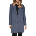 thumbnail image 1 of Fall Clearance Hfyihgf Women's Single Breasted Trench Coat Elegant Long Sleeve Notch Lapel Mid Long Suit Peacoats Winter Business Overcoat(Z1-Navy,L), 1 of 6