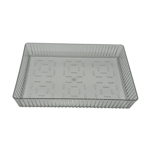 PRETXORVE Cosmetic Organizer, Makeup Organizer, Under The Table Box Shelf Shelf Drawer Built-in Organizer Cosmetic Desktop Acrylic Transparent Divider Storage