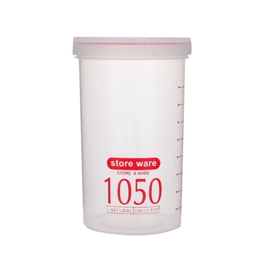 PRETXORVE Food Storage Containers with Lids, Airtight Food Storage Containers, Transparent Food Storage Snack Cans Plastic Grain Storage Sealed Cans