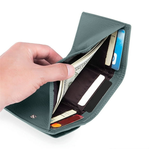 PRETXORVE Wallet, Card Pouch, Wallet Mini Small Wallet Women's Ultra-thin Top Layer Cowhide