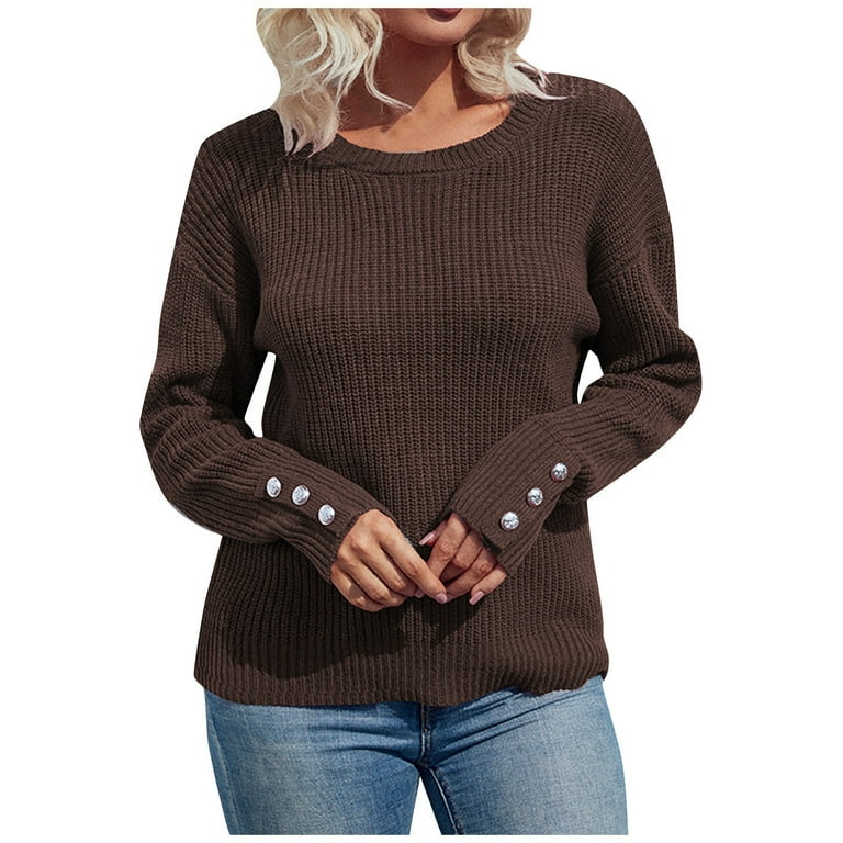 Rust pullover sweater top