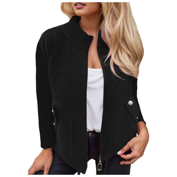 Fall Coats Womens Coats And Jackets Womens Winter Coats Casual Lapel Long Sleeve Outerwear Coat With Pockets For Daily Wear