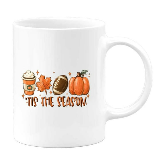Fall Coffee Mugs | Tis The Season | 2022 Halloween Autumn Thanksgiving Gifts Decor Presents Ceramic Coffee Tea Cup Tumbler |
