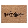 thumbnail image 1 of Fall Coir Doormat Welcome Pumpkins Door Mat Non Farmhouse Floor Mats Autumn Decorative Entrance Door Rugs For Halloween Thanksgiving Indoor Outdoor Bathroom Porch Decor Carpet, 1 of 7
