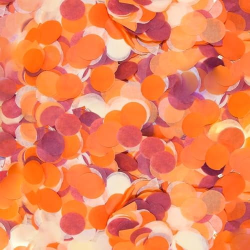 Fall Confetti Thanksgiving Decorations/Fall Birthday Party Decorations/Maroon Orange Confetti/Graduation Burgundy Orange Pumpkin Table Decor Weddings