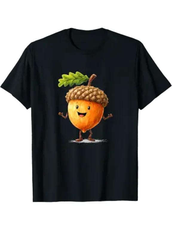 Fall Cool Leave And Oak Acorn Costume For Adults Celebration Style With Classic Appeal T-Shirt, Size S-5XL