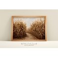Fall Drawing Corn Fall Corn Field Wall Art Print, Vintage Autumn Decor - Walmart.com