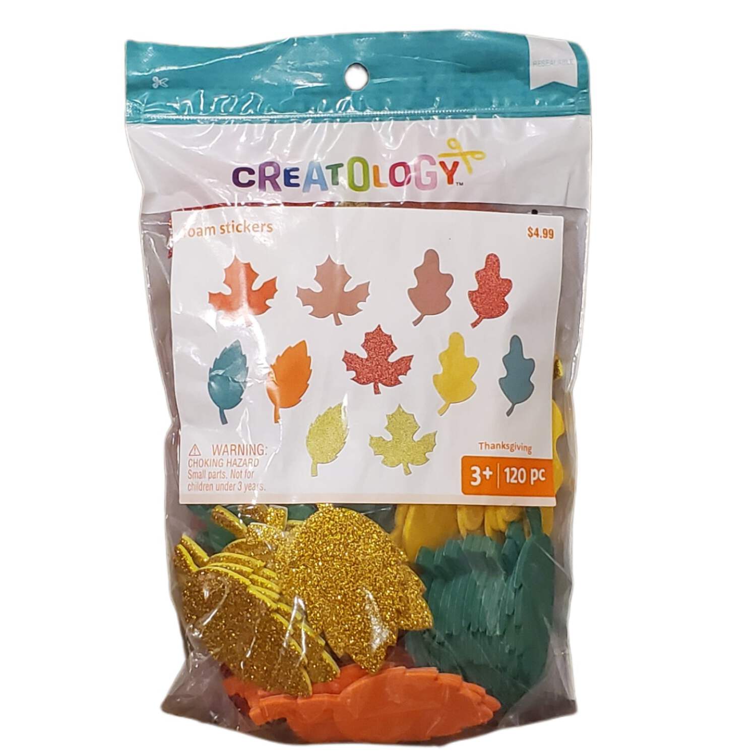 Fall Creatology Foam Stickers Leaf 120-pc Thanksgiving - Walmart.com