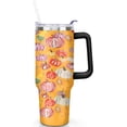 thumbnail image 1 of Fall Cup 40 Oz Tumbler with Handle and Straw Lid, Insulated Autumn Mugs Keeps Drinks Cold & Hot, Stainless Steel Fall Coffee Mug Fall Themed Thanksgiving Gifts For Women, 1 of 6