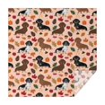 thumbnail image 1 of Fall Dachshund and Pumpkin Square Tablecloth,Waterproof Square Table Cover,Wipeable Spillproof Washable Table Cover for Home Kitchen Party Decor 60"x60"(152x152cm), 1 of 1
