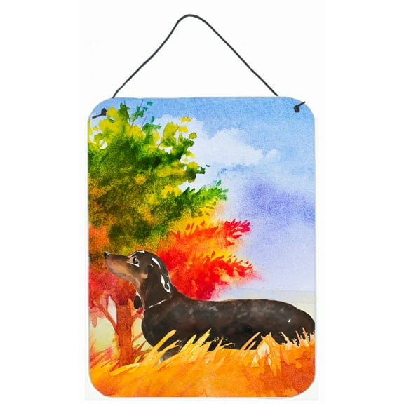 Fall Dachshund Wall or Door Hanging Prints