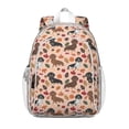 thumbnail image 1 of Fall Dachshund and Pumpkin Backpack for School,Cute School Bag,Schoolbag with Adjustable Shoulder Straps & Padded Back,15"x11.42"x5.5", 1 of 6