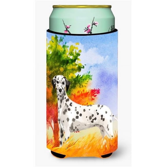 Fall Dalmatian Tall Boy Beverage Insulator Hugger