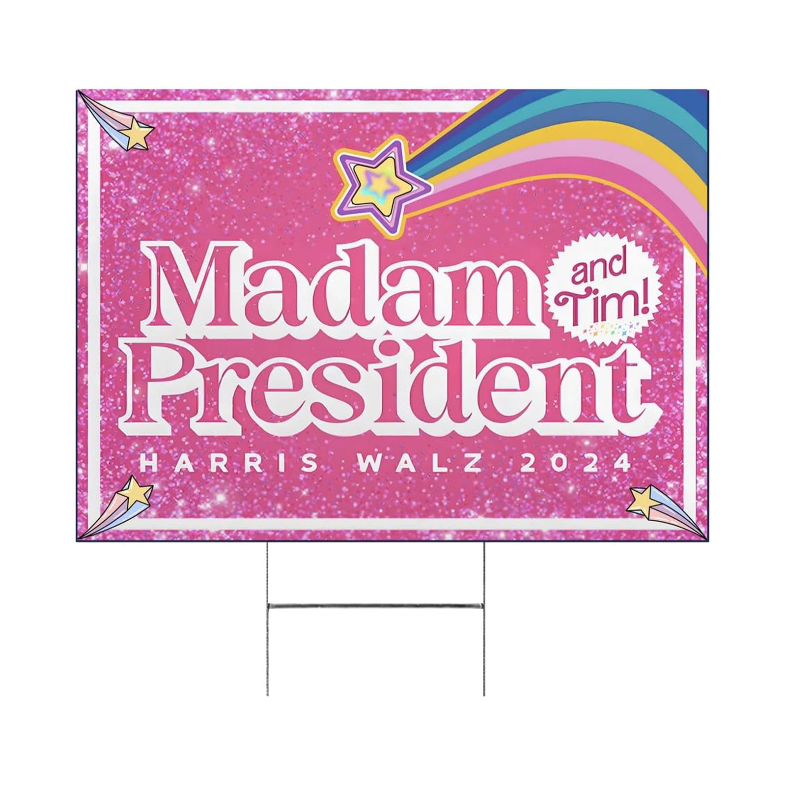 Fall Deals! Kamala Walz 2024 Election Yard Sign Show Your Support with This Eye Catching
