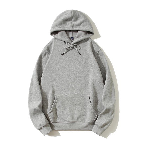 Men Basic Hoodies Unisex Oversized Fleece Sweatshirt Solid Long Sleeve Couples Pullover Y2k Fashion Pockets Tops