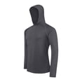 thumbnail image 1 of Men's Upf 50+ Sun Protection Lightweight Hoodie Shirts Long Sleeve Solid Fishing Running Pullover Fall Fashion 2025, 1 of 4