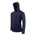 thumbnail image 1 of Men's Upf 50+ Sun Protection Lightweight Hoodie Shirts Long Sleeve Solid Fishing Running Pullover Fall Fashion 2025, 1 of 4