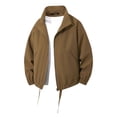 thumbnail image 1 of Mens Rain Jacket Lightweight Hooded Waterproof Jackets Outdoor Windproof Hiking Raincoat, 1 of 3