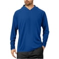 thumbnail image 1 of Under $10 Fishing Hoodies for Men with Face Mask Sun Protection Hiking Hoodie Shirt Upf 50+ Long Sleeve T-Shirts Lightweight, 1 of 6