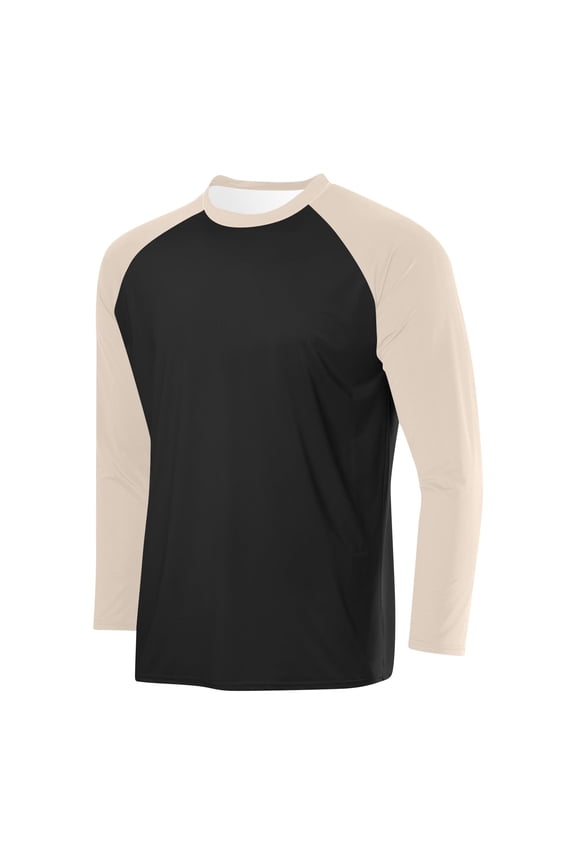 Under $10 Mens Long Sleeve Raglan Baseball Tee Shirts Full Length Jersey Casual Stylish Vintage Fashionable Lightweight Tops